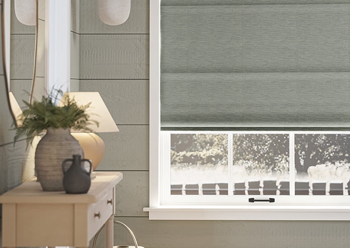 Sinclair, Dunnock Grey - Motorised Roman Blind - Image 5